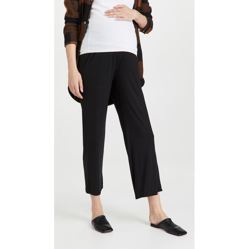 Ingrid & Isabel Fold Over Lounge Pants in Black Size S